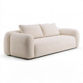 Kremowa sofa dwuosobowa bouclé 180 x 95 x 75 cm